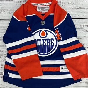 NHL Reebok Oilers “Hall” Jersey Youth Small / Medium